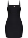 Diesel Black D-hopy-d Minidress In Black