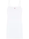 Diesel D-hopy-d Logo-appliqué Mini Dress In White