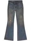 Diesel D-hush 09l25 Flared Jeans In Blue