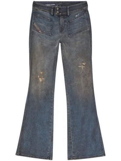 Diesel D-hush 09l25 Flared Jeans In Blue