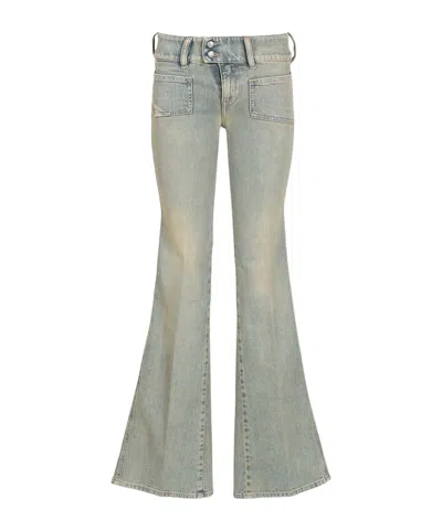 Diesel D-hush 09n50 Bootcut Jeans In Gray