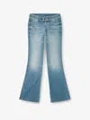 Diesel Whisper Low Waist Slim Leg Flared Jeans In Blue