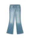 Diesel Whisper Low Waist Slim Leg Flared Jeans In Blue