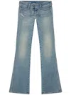 Diesel D-ebbey Bootcut Denims With Low Waist L.32 In Blue