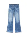 Diesel D-hush Partially Organic Cotton Flared Jeans With Back Logo Patch