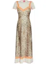 Diesel D-ile Midi Dress In Neutrals