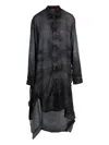 Diesel D-iletta Denim-effect Wrap Dress In Black