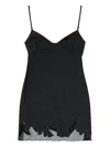 Diesel Nylon Mini Dress With Tulle Insert