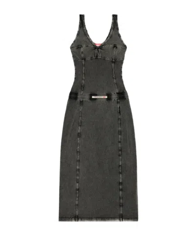 DIESEL DIESEL D-INNY SLEEVELESS MIDI DRESS