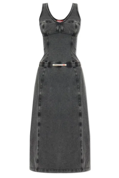 DIESEL D-INNY SLEEVELESS MIDI DRESS