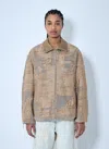Diesel Tan D-ivar-fsg Denim Jacket In Beige
