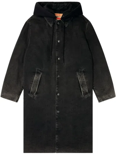 Diesel D-jako-s Coat In Black