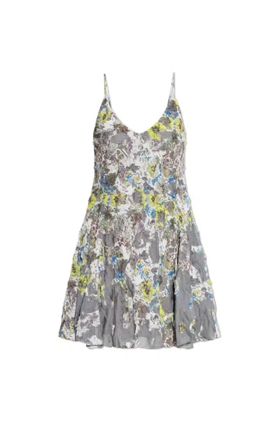 DIESEL D-JENY FLORAL PRINTED STRAP DRESS