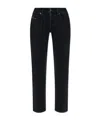Diesel Straight Trousers With Belt Loops And Contrast Stitching In Black