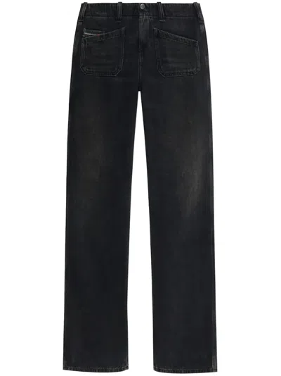Diesel D-keate 09j96 Bootcut Jeans In Black