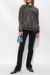 Diesel ‘d-krib-s' Waxed Sweatshirt In Brown