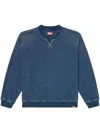 Diesel Sweatshirt In Track Denim In Blau