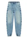 Diesel D-labb-s Elasticated-ankles Jeans In Blue