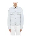 Diesel D-lillo Denim Jacket In Gray