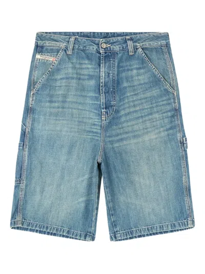 Diesel D-livery-w-short Shorts In Blue