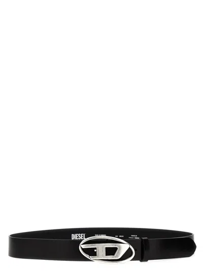 Diesel D Logo Belt In Green