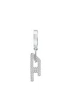 Diesel D Logo Drop Earrings In Silver