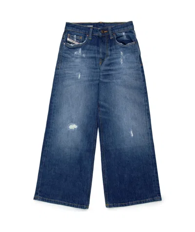 Diesel Kids' D-lucas-j Tapered Jeans In Blue