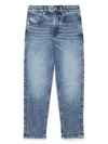 Diesel D-lucas Mid-rise Tapered Jeans In Blue