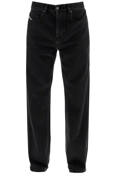 Diesel D-macro Black Wide Leg Jeans