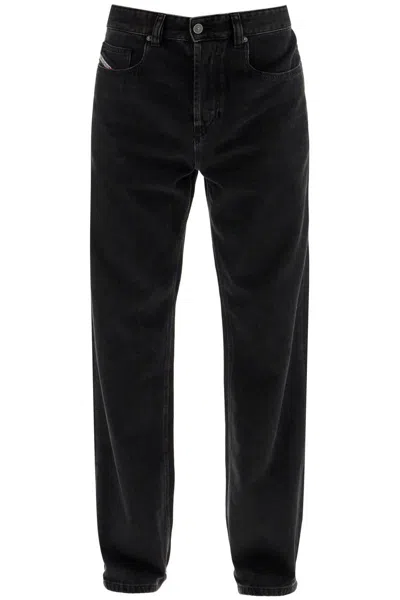 Diesel D-macro Black Wide Leg Jeans