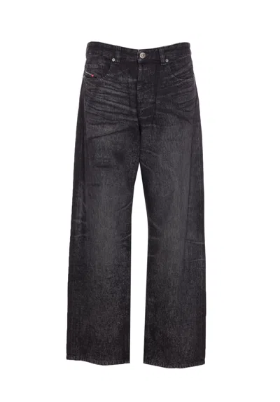 Diesel 1980 Five-pocket Trousers Featuring Belt Loops In Black