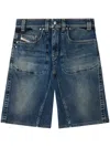 Diesel D-macro-re Shorts In Blue