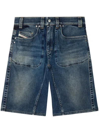 Diesel D-macro-re Shorts In Blue