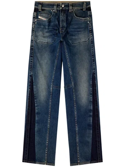 Diesel D-macro-re Straight Jeans In Blue