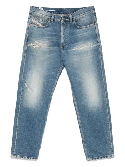 Diesel Men's 2010 D-macs Jeans In Washed Blue