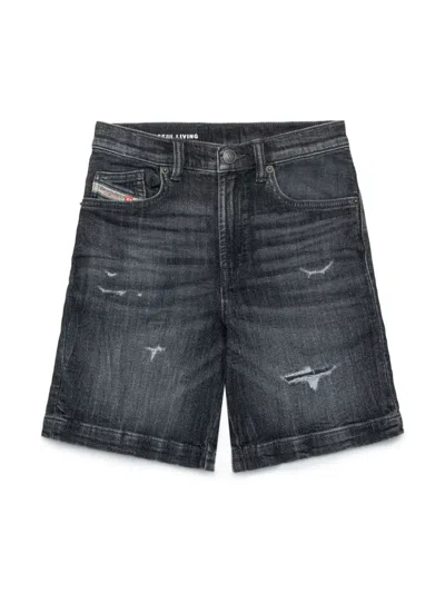 Diesel Kids' D-macs-sh-j Jjj Shorts In Black