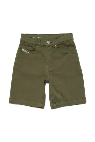 Diesel Kids' D-macs-sh-j Jjj Shorts  Colored Joggjeans Shorts In Verde