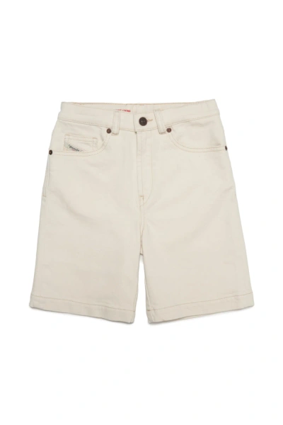 Diesel D-macs-sh Denim Shorts In Neutrals