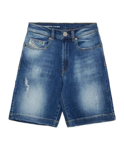 Diesel D-macs-sh Shorts In Blue