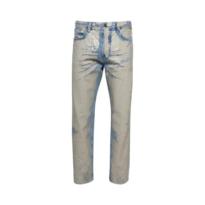 Pre-owned Diesel D-macs Straight Jeans 'light Brown' | Grey | Men's Size 34