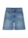 Diesel D-macs Whiskering-effect Denim Shorts In Blue