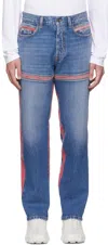 Diesel D-mand Mid-rise Straight Leg Jeans In Blue In Blue