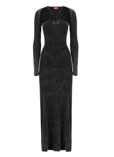 Diesel D-marinel Dress In Black