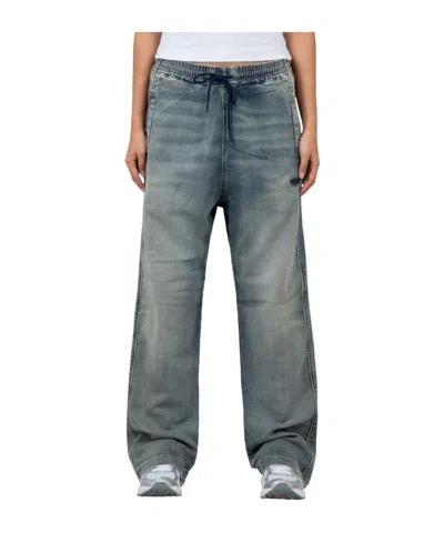 Diesel D-martians Track Straight-leg Jeans In Gray