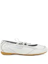 Diesel D-mile Leather Sneakerinas In White