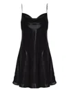 Diesel D-mintel Chain Strap Mini Dress In Black