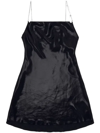 Diesel D-minty Mini Dress In Black