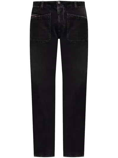 Diesel D-moorix Straight-leg Jeans In Black