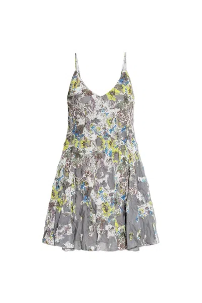 Diesel Knee Length Dress Backless Design In Grey