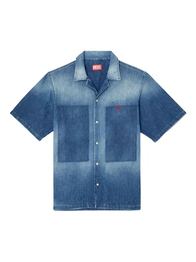 Diesel D-nabil-d Shirt In Blue